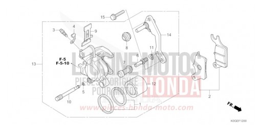 FRONT BRAKE CALIPER C125AN de 2022